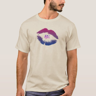 Camiseta Impresión del labio del BI