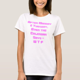 CAMISETA IMPRESIÓN DIVERTIDA DE WTF