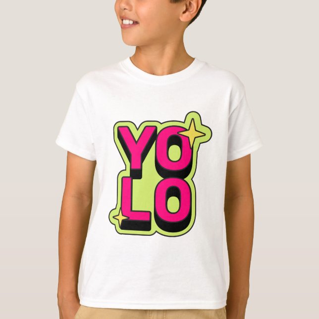 Camiseta Impresión divertida de YOLO (Anverso)