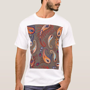 Camiseta Impresión elegante paisley: patrón vintage