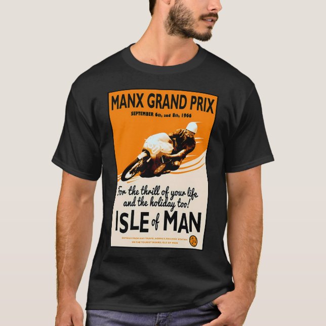 Camiseta Impresión en Carreras de motocicletas del Gran Pre (Anverso)