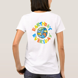 Camiseta Impresión en reverso - Día de la Tierra CADA Dí
