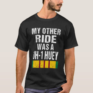 Camiseta Impresión en Vietnam Veterano Biker Uh-1 Huey Heli