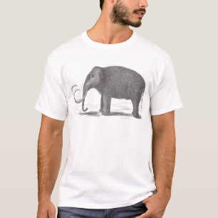 Camiseta Impresión extinta de la antigüedad del mastodont