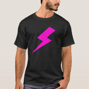 Camiseta Impresión flash flash rosa caliente con perno Lig