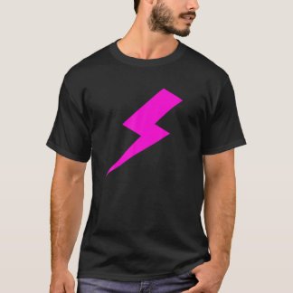 Camiseta Impresión flash flash rosa caliente con perno Ligh