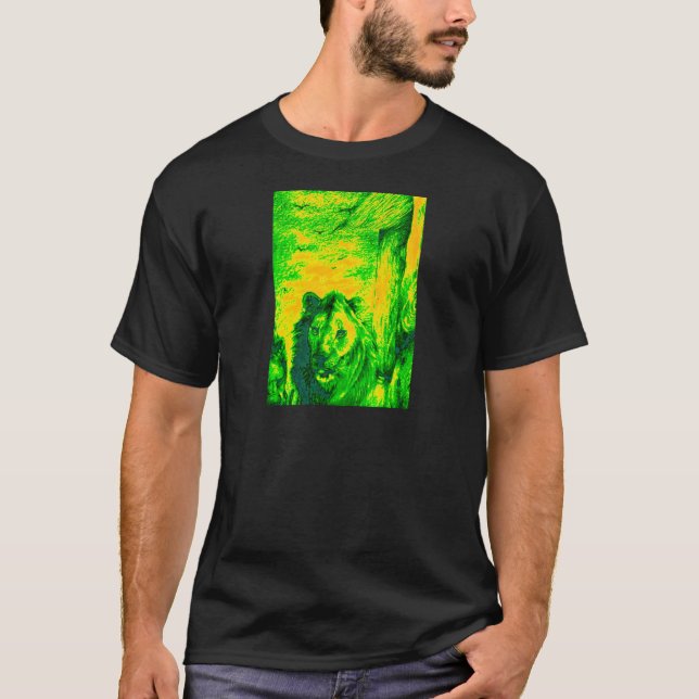 Camiseta Impresión fluorescente sobre el arte de la visión  (Anverso)