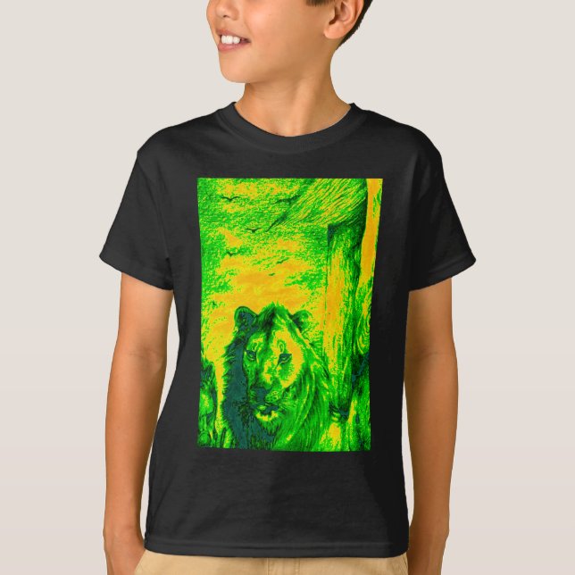 Camiseta Impresión fluorescente sobre el arte de la visión  (Anverso)