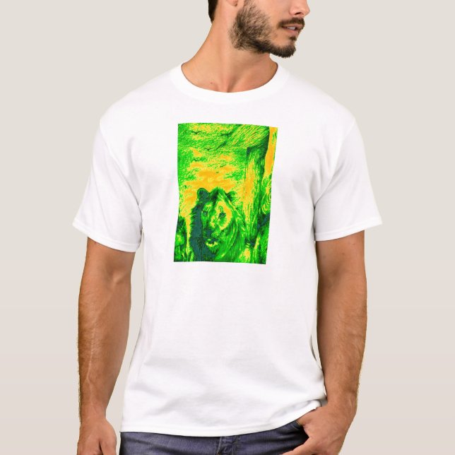 Camiseta Impresión fluorescente sobre el arte de la visión  (Anverso)