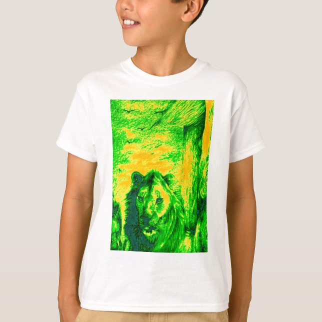 Camiseta Impresión fluorescente sobre el arte de la visión  (Anverso)