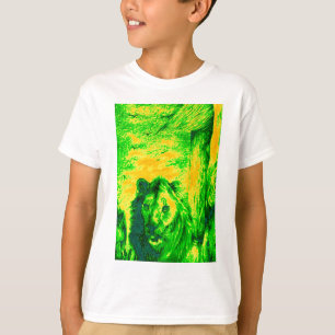 Camiseta Impresión fluorescente sobre el arte de la visión 