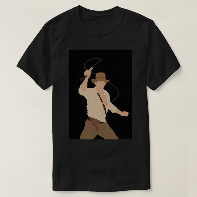 Camiseta Impresión fotográfica de Indiana Jones Ilustracion (Diseño del anverso)