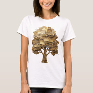 Camiseta Impresión fresca de plata TREE OF LIFE