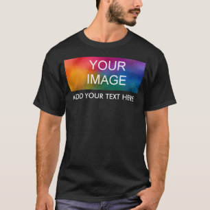 Camiseta Impresión frontal personalizada Agregar imagen de