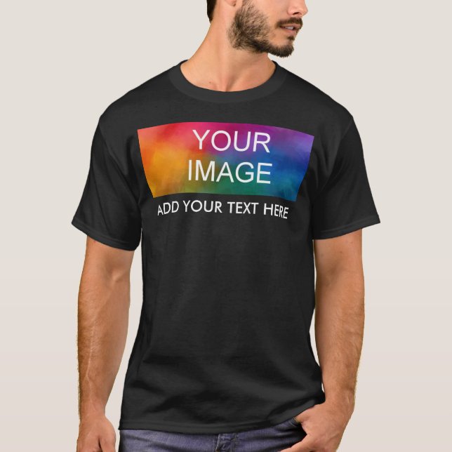 Camiseta Impresión frontal personalizada Agregar imagen de  (Anverso)
