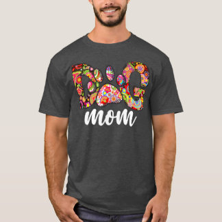 Camiseta Impresión gráfica de garra de perro para mamás gra