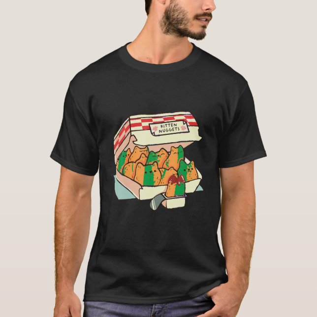 Camiseta Impresión gráfica de gatos para gatos de comida rá (Anverso)