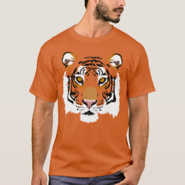 Camiseta Impresión gráfica de la cara del tigre