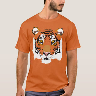 Camiseta Impresión gráfica de la cara del tigre