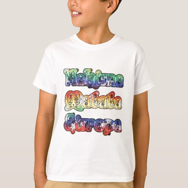 Camiseta Impresión/gráfico de arte Hakuna Matata Europe (Anverso)