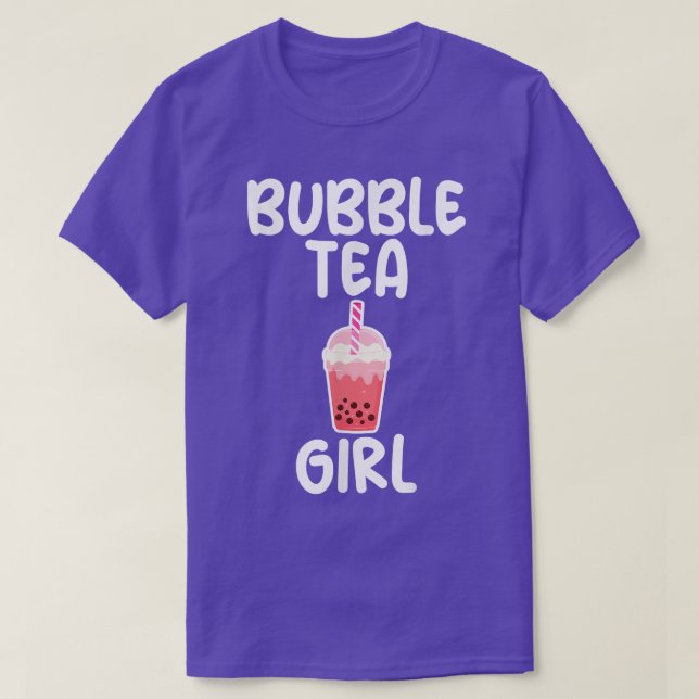 Camiseta Impresión humorística Chica té burbuja para Chicas (Diseño del anverso)