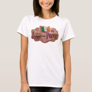 Camiseta Impresión icónica dorada ORGULLOSA Y IRLANDESA