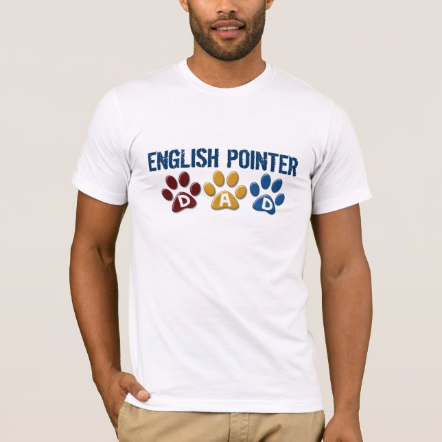 Camiseta Impresión INGLESA 1 de la pata del papá del (Anverso)