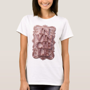 Camiseta Impresión INVISIBLE Rosa Intenso