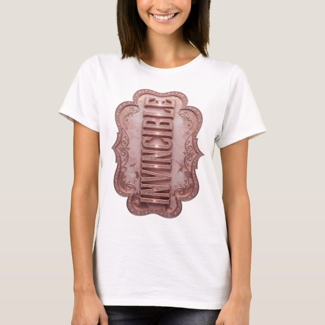 Camiseta Impresión INVISIBLE rosa limpia (Anverso)