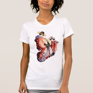 Camiseta Impresión japonesa del woodblock