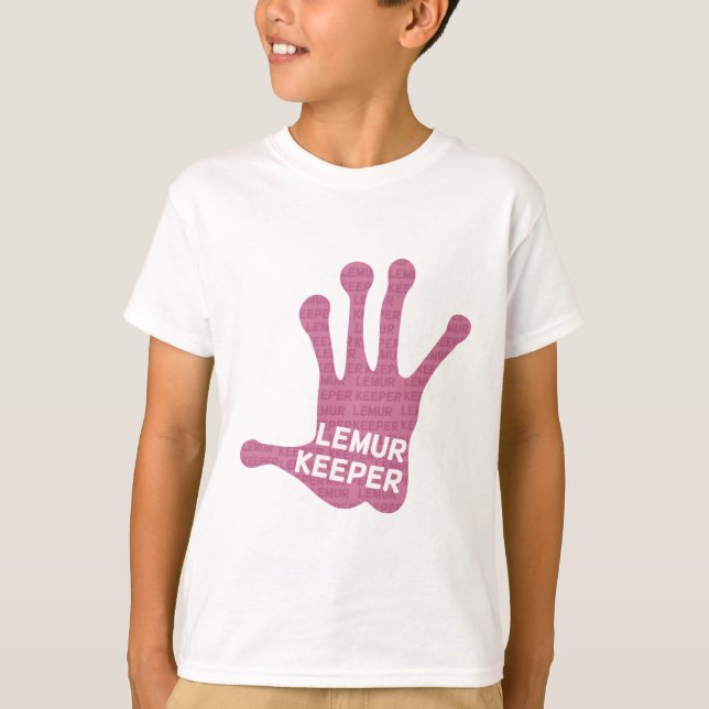 Camiseta Impresión manual de Lemur Keeper (Anverso)