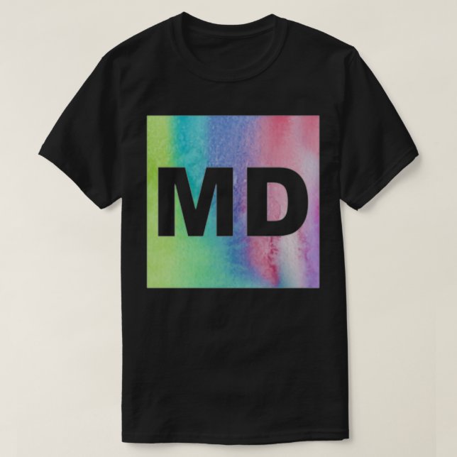 Camiseta Impresión MD colorida (Diseño del anverso)