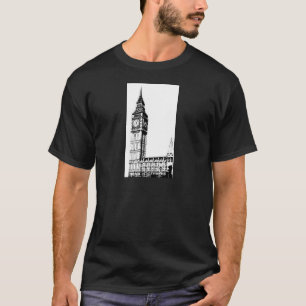 Camiseta Impresión monótona de LONDRES BIG BEN