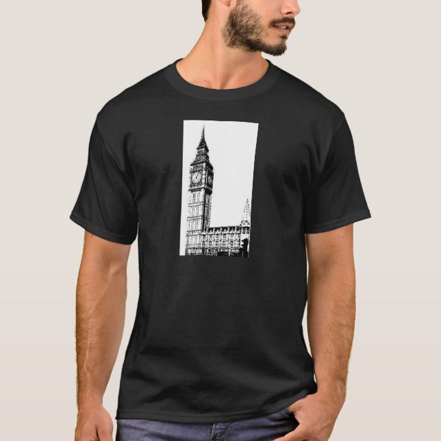 Camiseta Impresión monótona de LONDRES BIG BEN (Anverso)
