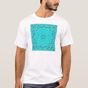 Camiseta Impresión occidental de la bufanda del pañuelo d