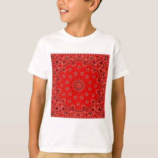 Camiseta Impresión occidental roja de la bufanda del