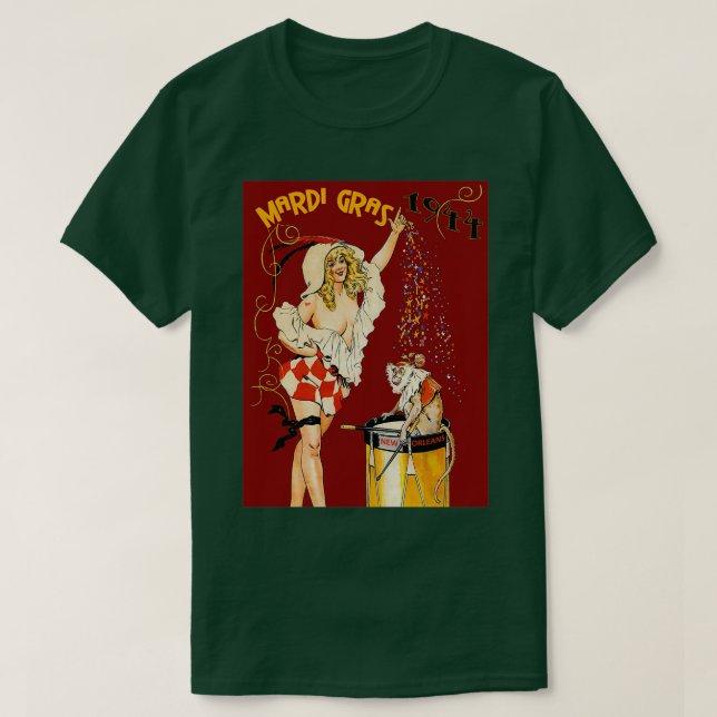 Camiseta Impresión publicitaria de mardi gras de nueva époc (Diseño del anverso)