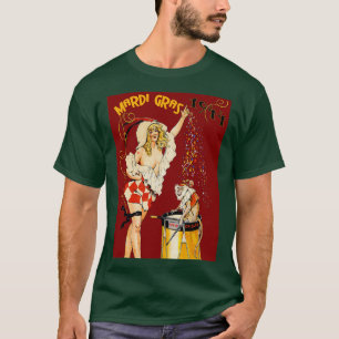 Camiseta Impresión publicitaria de mardi gras de nueva époc