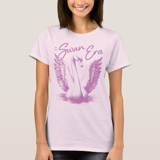 Camiseta Impresión púrpura de la era de Swan (Anverso)