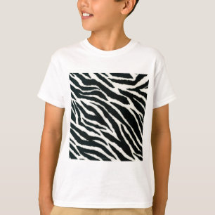 Camiseta Impresión RAB Rockabilly Zebra Color negro y blanc