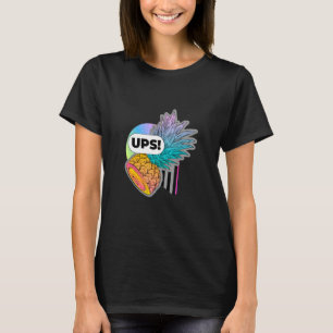 Camiseta Impresión retro fiesta vintage de caracol de piña