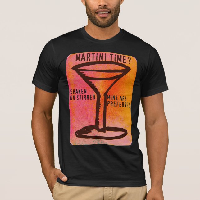 CAMISETA … IMPRESIÓN SACUDIDA O REVUELTA DE MARTINI (Anverso)