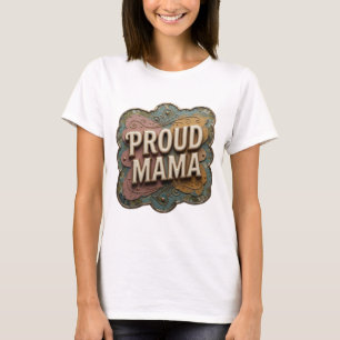 Camiseta Impresión Sharp Gold PROUD MAMA