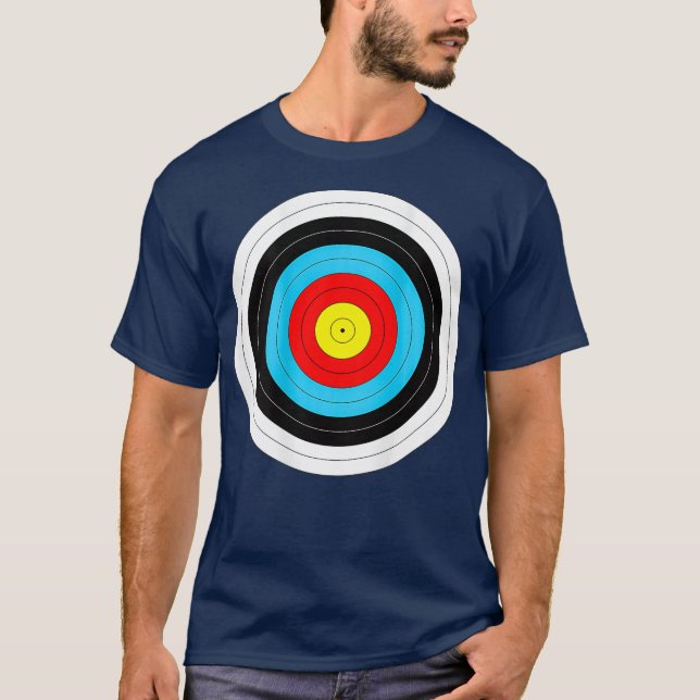 Camiseta Impresión sobre el objetivo del tiro con arco (Anverso)