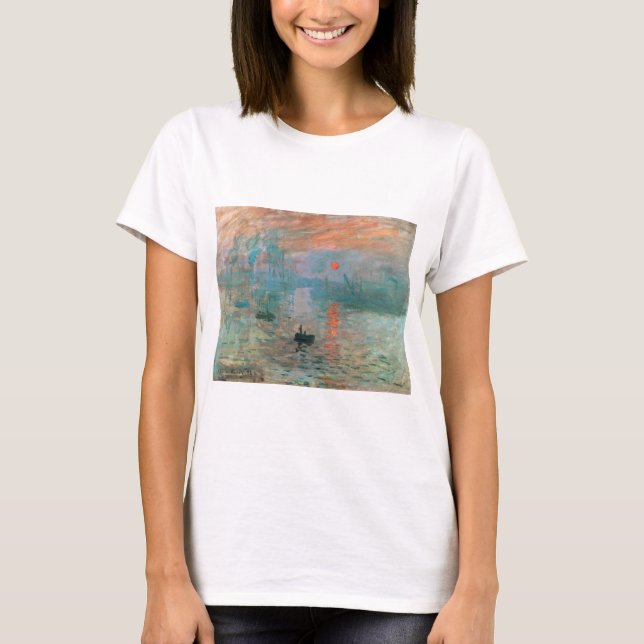 Camiseta Impresión, Sunrise 1872 Claude Monet (Anverso)
