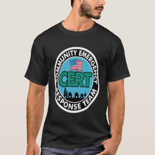 Camiseta Impresión trasera blanca del equipo de respuesta a