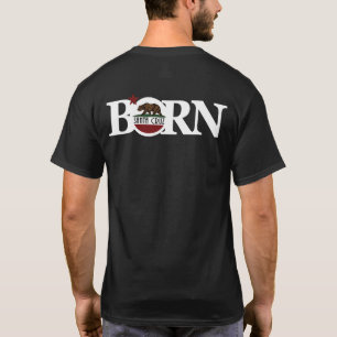 Camiseta Impresión trasera BORN Santa Cruz (texto blanco)