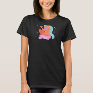 Camiseta Impresión trasera de horóscopo zodiacal de Piscis