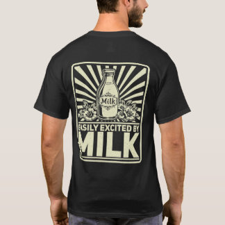 Camiseta Impresión trasera Fácilmente emocionado por la lec