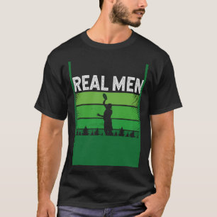 Camiseta Impresión trasera Hombres reales persiguen plástic